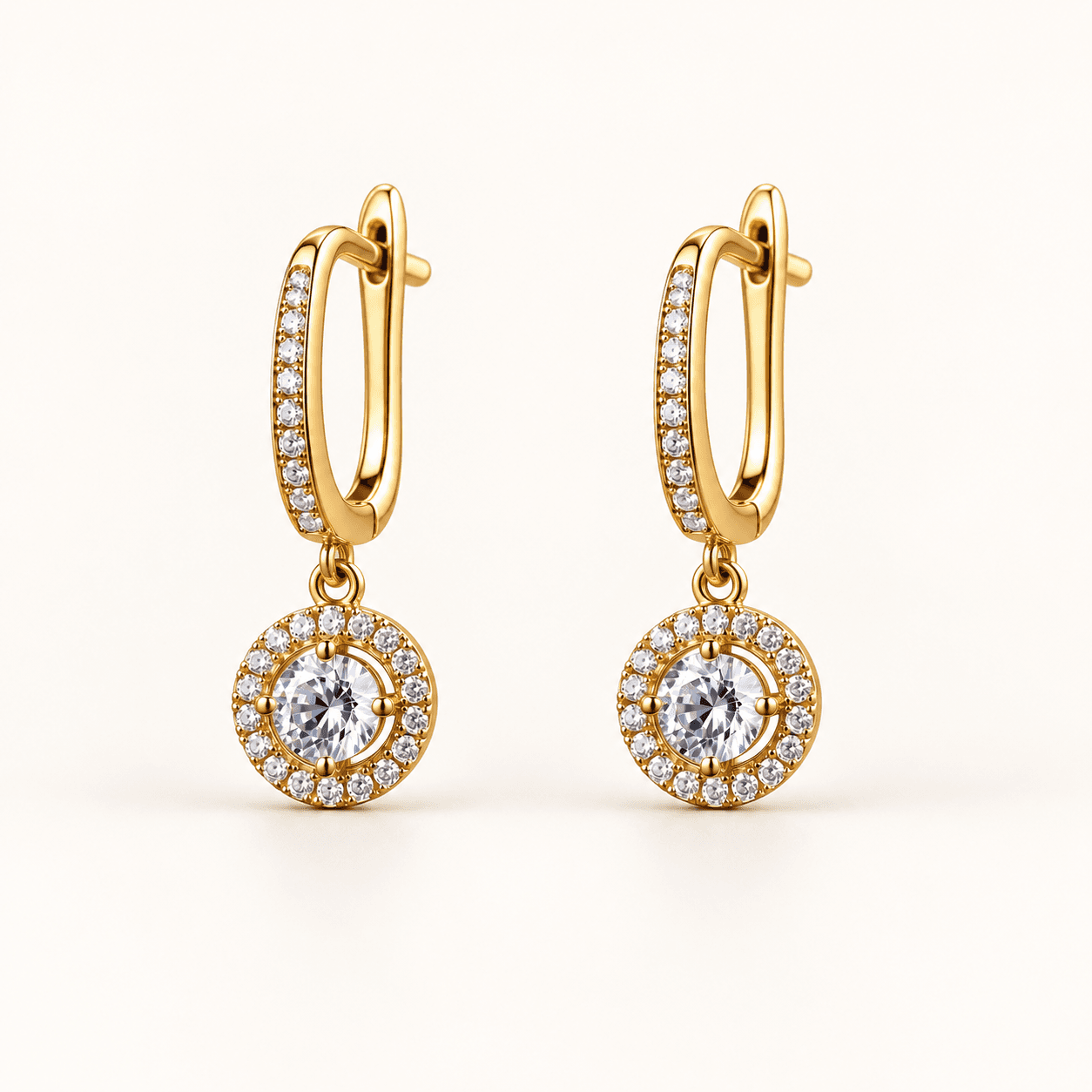 Cascade Drop Earrings — Gold