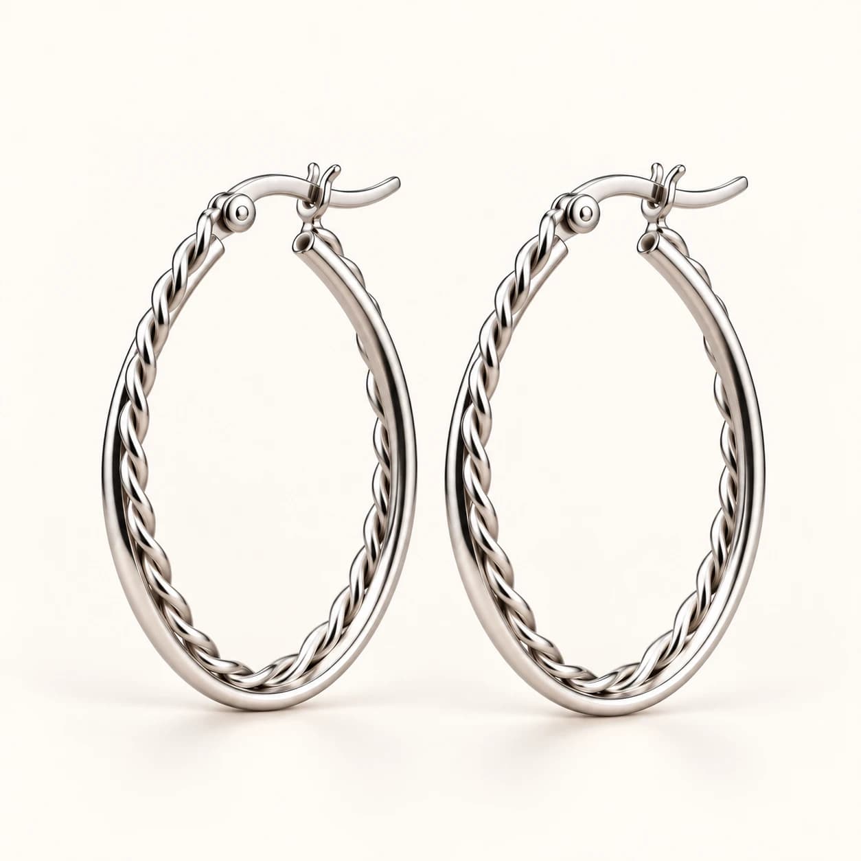 Twist Hoop Earrings